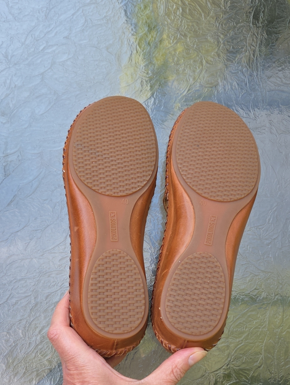 Pikolinos Brown Leather Cutout Mary Jane Comfort Flats | Handmade In Spain Sz.40 - Picture 5 of 14